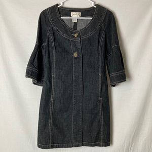 Live A Little Denim Sheath Mini Dress